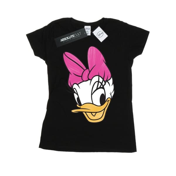 Disney Womens/Ladies Daisy Duck Head Painted Cotton T-Shirt