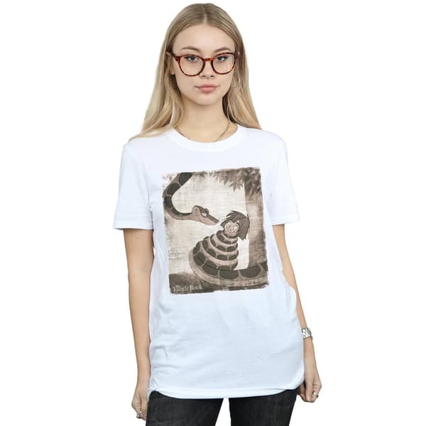 Disney Dam/Tjej Djungelboken Hypnos Boyfriend T-shirt i bomull