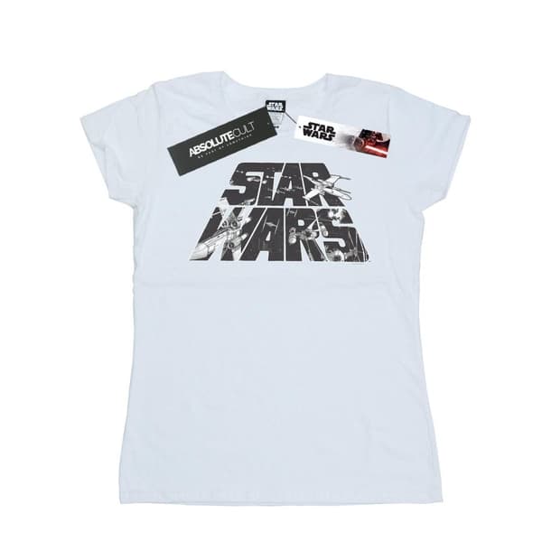 Star Wars Dam/dam Logo Space Sketch - T-shirt i bomull