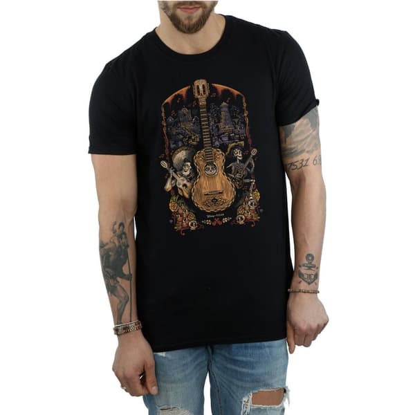 Disney Coco - T-shirt med gitarraffisch för herrar