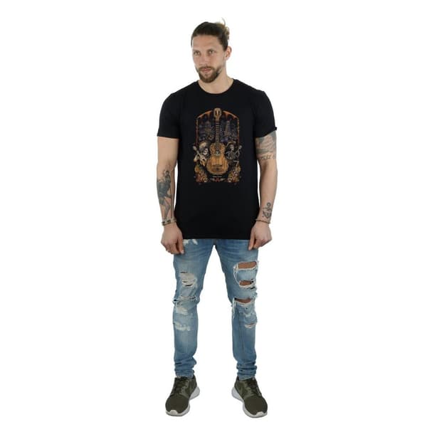 Disney Coco - T-shirt med gitarraffisch för herrar
