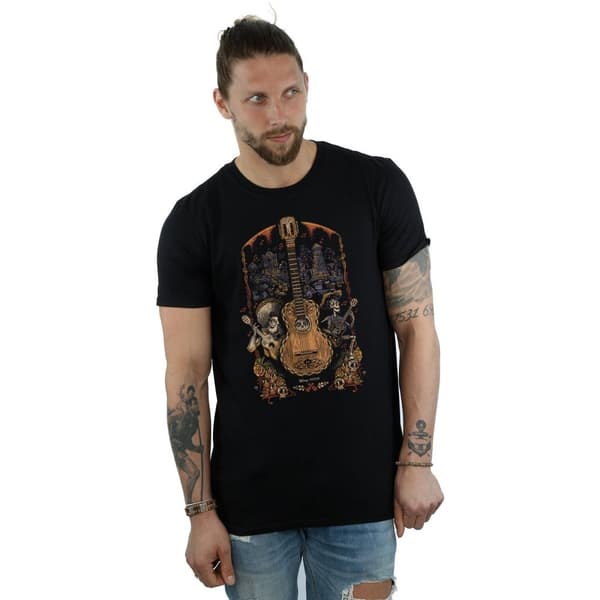 Disney Coco - T-shirt med gitarraffisch för herrar