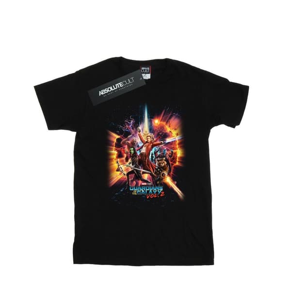 Marvel Mens Guardians Of The Galaxy Vol. 2 Team Poster T-Shirt Black L