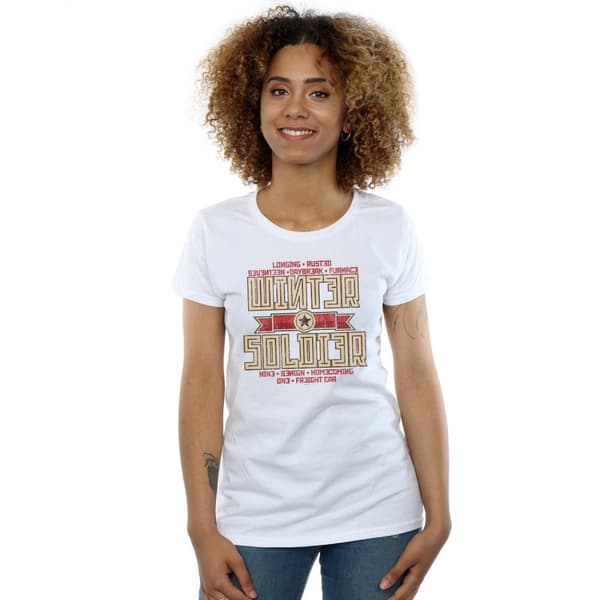 Marvel Vintersoldaten Trigger Badge - bomulls-T-shirt för damer/kvinnor