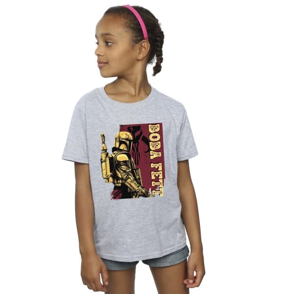 Star Wars Girls The Book Of Boba Fett Western Style Cotton T-Shirt
