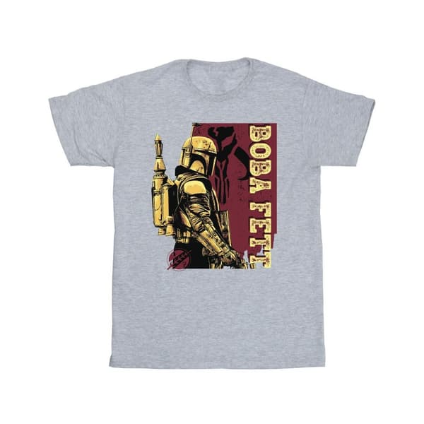 Star Wars Girls The Book Of Boba Fett Western Style Cotton T-Shirt