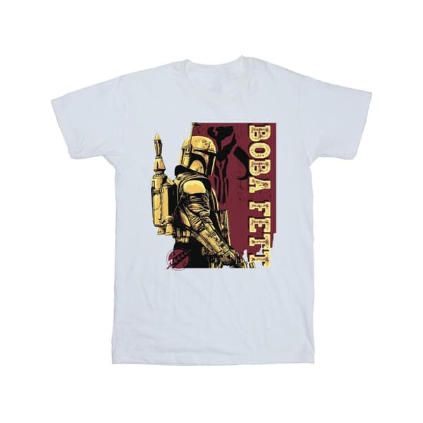 Star Wars The Book Of Boba Fett Western Style T-shirt i bomull för flickor
