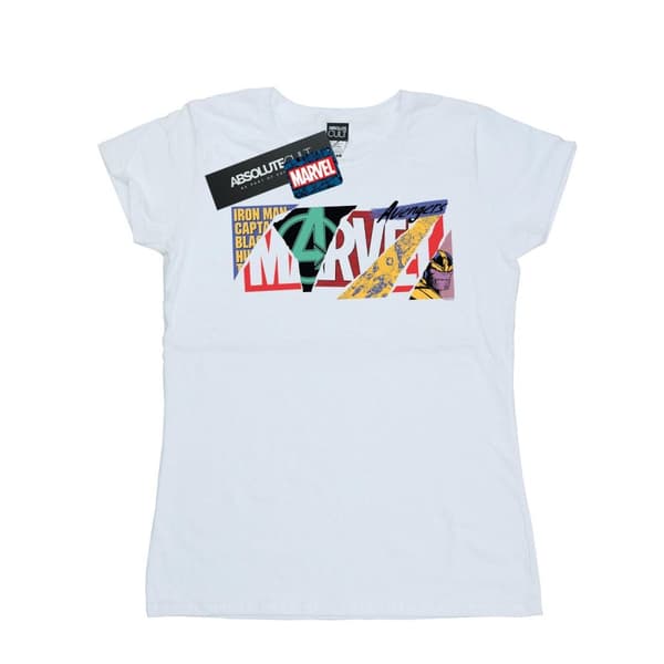 Marvel Womens/Ladies Collage Logo Cotton T-Shirt