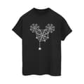 Pikkukuva 1 / 3: Disney Womens/Ladies Mickey Mouse Spider Web Head Cotton Boyfriend T-Shirt