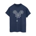 Pikkukuva 1 / 3: Disney Womens/Ladies Mickey Mouse Spider Web Head Cotton Boyfriend T-Shirt