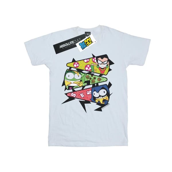 DC Comics Mens Teen Titans Go Pizza Slice T-Shirt