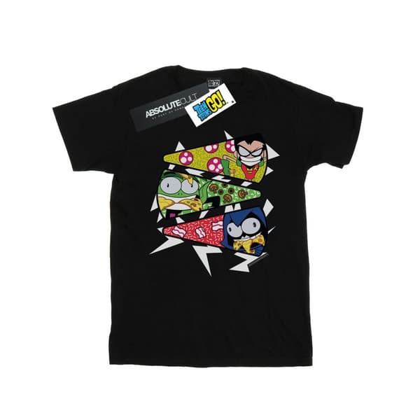 DC Comics Mens Teen Titans Go Pizza Slice T-Shirt