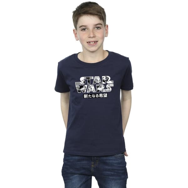 Star Wars T-shirt med japansk logotyp för pojkar