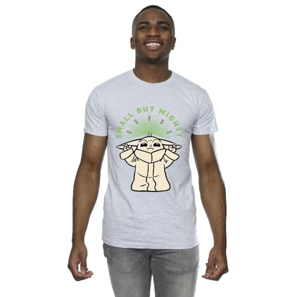 Star Wars Mens The Mandalorian Small But Mighty Grogu T-Shirt