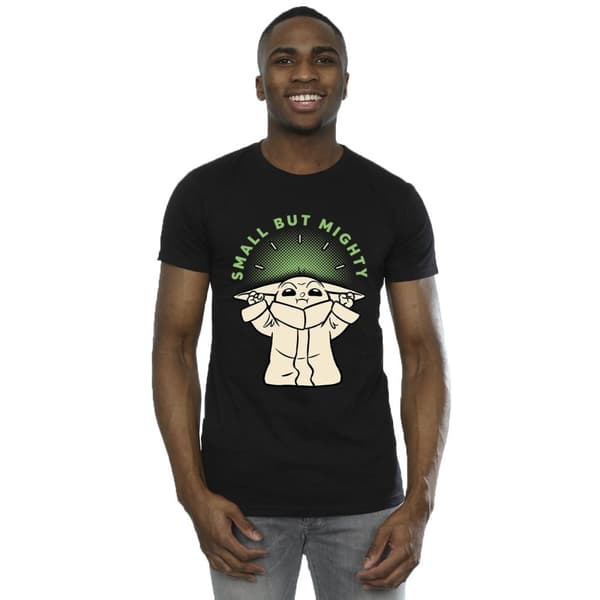 Star Wars Mens The Mandalorian Small But Mighty Grogu T-Shirt