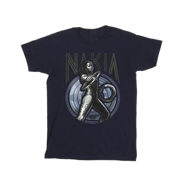 Marvel Wakanda Forever Nakia Shield T-shirt i bomull för flickor