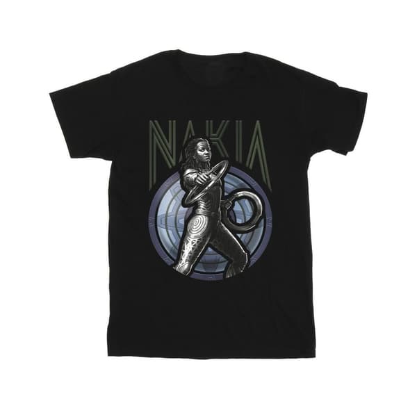 Marvel Wakanda Forever Nakia Shield T-shirt i bomull för flickor
