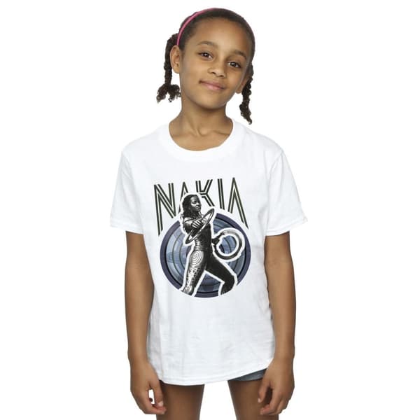 Marvel Wakanda Forever Nakia Shield T-shirt i bomull för flickor