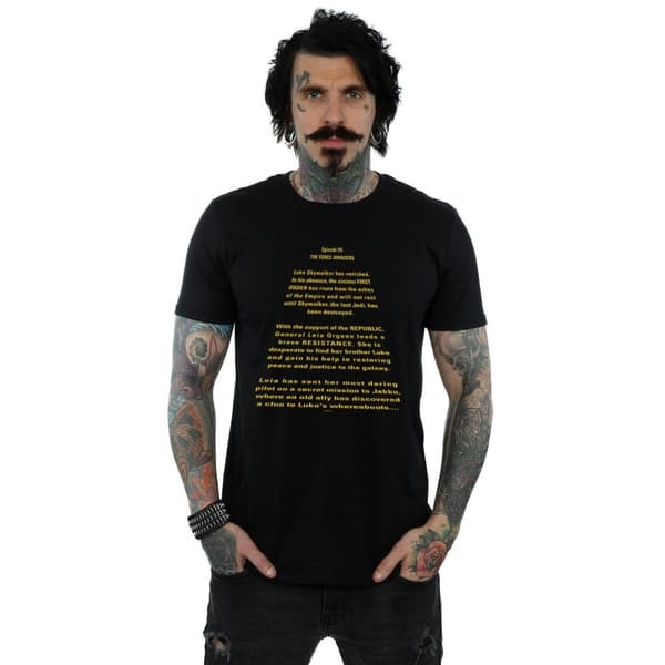 Star Wars The Force Awakens Opening Crawl T-shirt för herrar