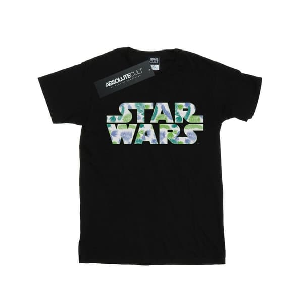Star Wars T-shirt med palmlogga för pojkar Black 7-8 Years