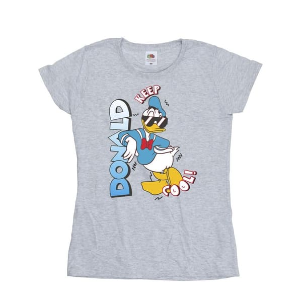Disney Womens/Ladies Donald Duck Cool Cotton T-Shirt