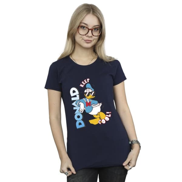 Disney Womens/Ladies Donald Duck Cool Cotton T-Shirt