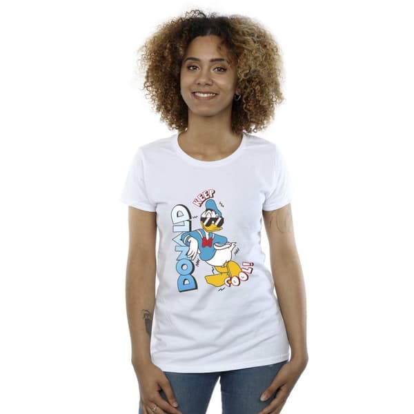 Disney Womens/Ladies Donald Duck Cool Cotton T-Shirt