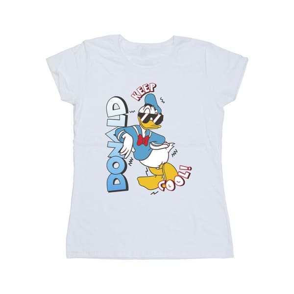 Disney Womens/Ladies Donald Duck Cool Cotton T-Shirt