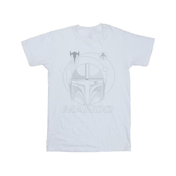 Star Wars Boys The Mandalorian Rings Helmet T-Shirt
