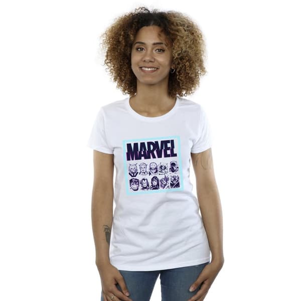 Marvel Womens/Ladies Comics Glitch Cotton T-Shirt