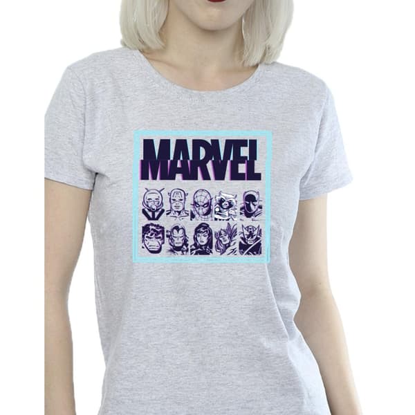 Marvel Womens/Ladies Comics Glitch Cotton T-Shirt