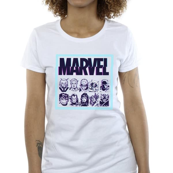 Marvel Dam/Tjej Comics Glitch T-shirt i bomull