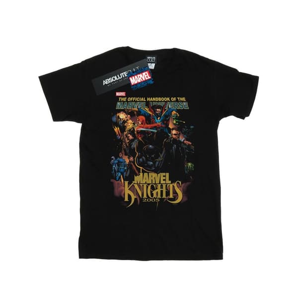 Marvel Mens The Official Handbook Of The Marvel Universe T-Shirt Black XL