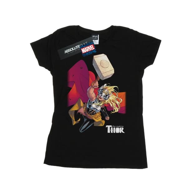 Marvel Womens/Ladies The Mighty Thor Mjolnir Cotton T-Shirt