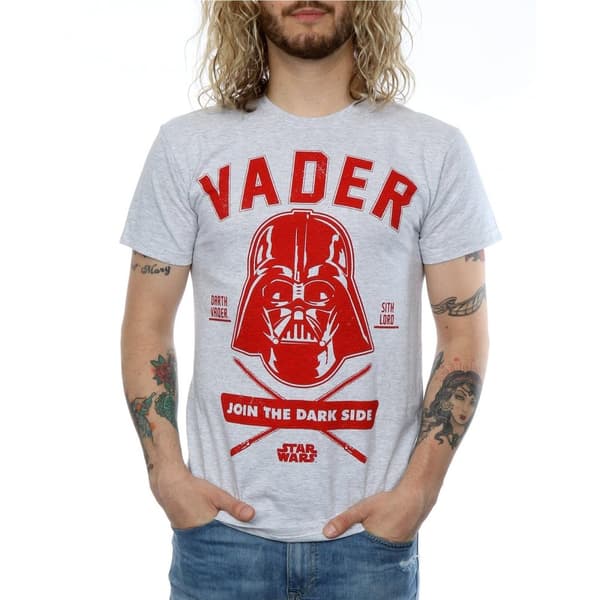 Star Wars Mens Darth Vader Collegiate T-Shirt