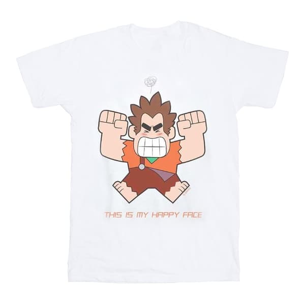 Disney Girls Wreck It Ralph Happy Face Cotton T-Shirt
