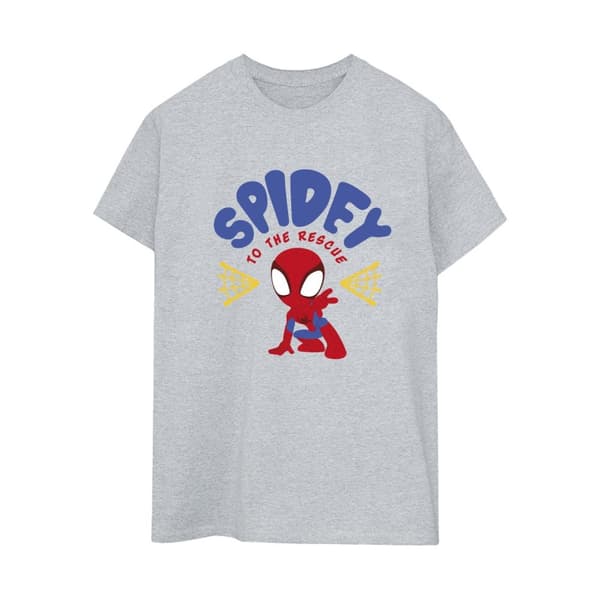Marvel Womens/Ladies Spidey And His Amazing Friends Rescue Cotton Boyfriend T-Shirt
