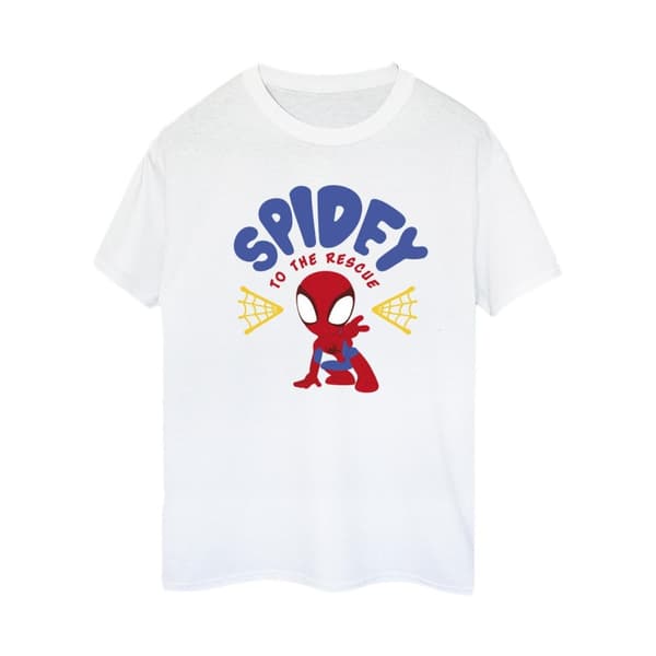 Marvel Womens/Ladies Spidey And His Amazing Friends Rescue Cotton Boyfriend T-Shirt