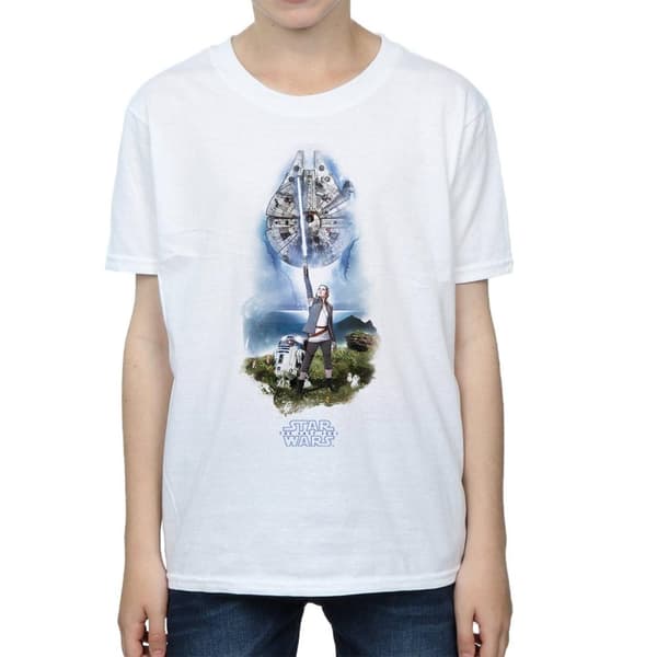 Star Wars Boys The Last Jedi Rey Lightsaber T-Shirt