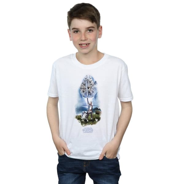 Star Wars Boys The Last Jedi Rey Lightsaber T-Shirt