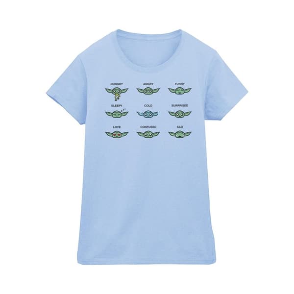 Star Wars Womens/Ladies Mandalorian Grogu Mood Cotton T-Shirt