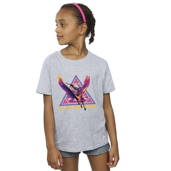 Marvel Girls Thor Love And Thunder All Hail Valkyrie T-shirt i bomull