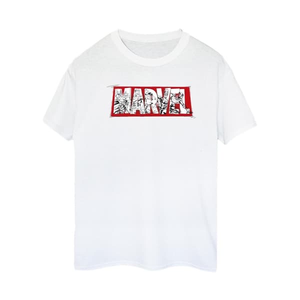 Marvel Womens/Ladies Avengers Infill Cotton Boyfriend T-Shirt