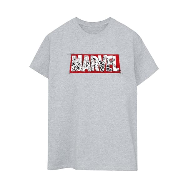 Marvel Womens/Ladies Avengers Infill Cotton Boyfriend T-Shirt