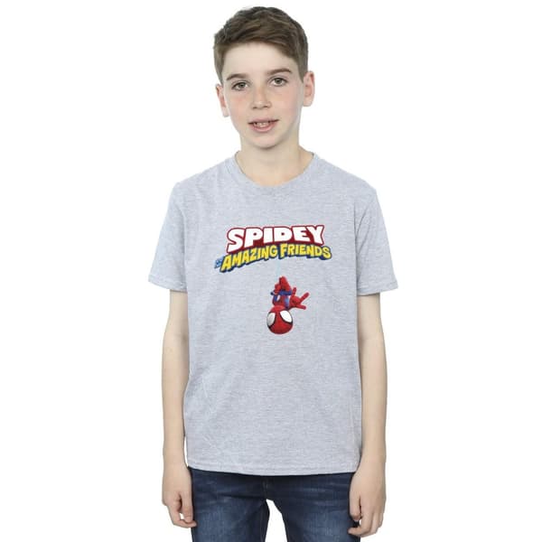 Marvel Boys Spider-Man Hanging Upside Down T-Shirt