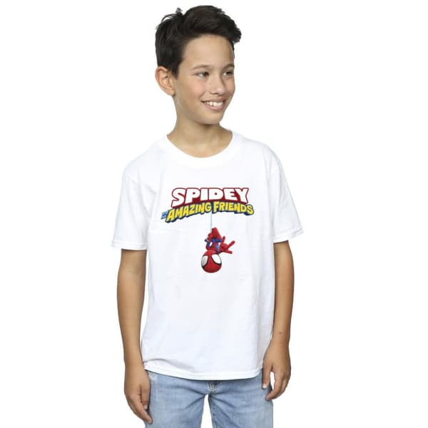 Marvel Boys Spider-Man Hanging Upside Down T-Shirt
