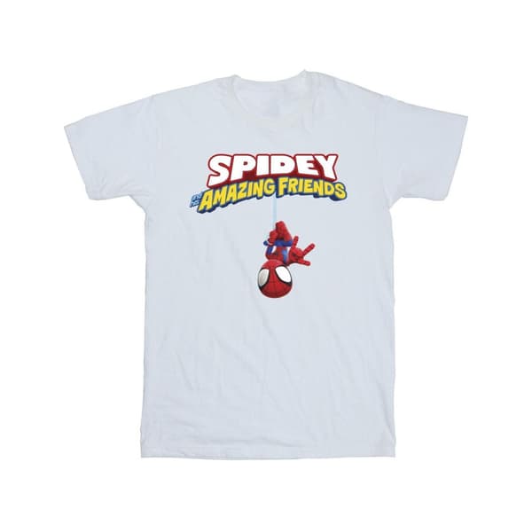 Marvel Boys Spider-Man Hanging Upside Down T-Shirt