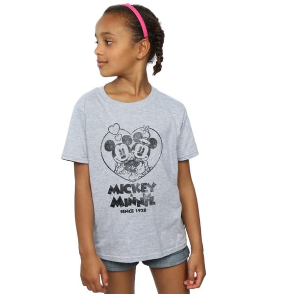 Disney T-shirt i bomull för flickor - Musse Pigg och Mimmi Pigg sedan 1928