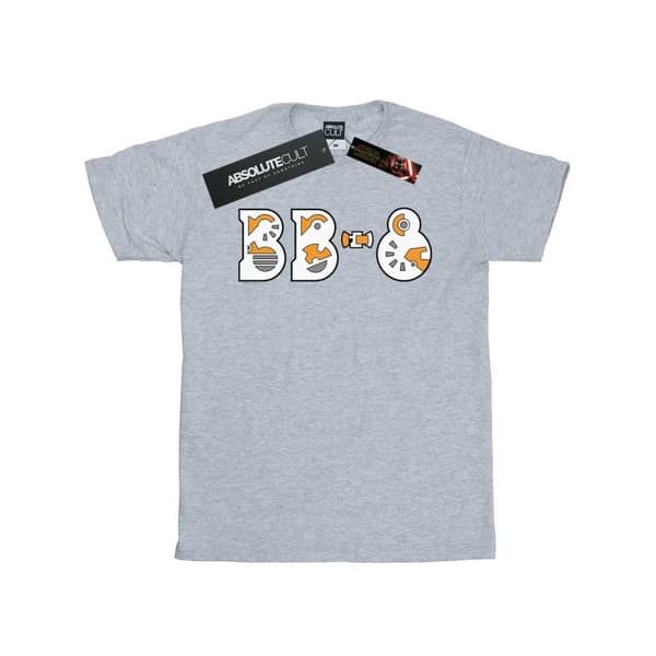 Star Wars Dam/Tjej The Rise Of Skywalker BB-8 Text Logo Bomull Boyfriend T-shirt