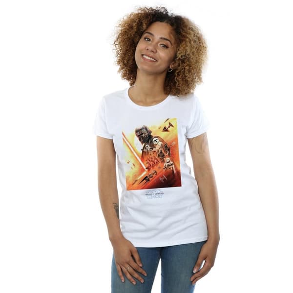 Star Wars: The Rise of Skywalker Dam/kvinnor First Order Poster T-shirt i bomull